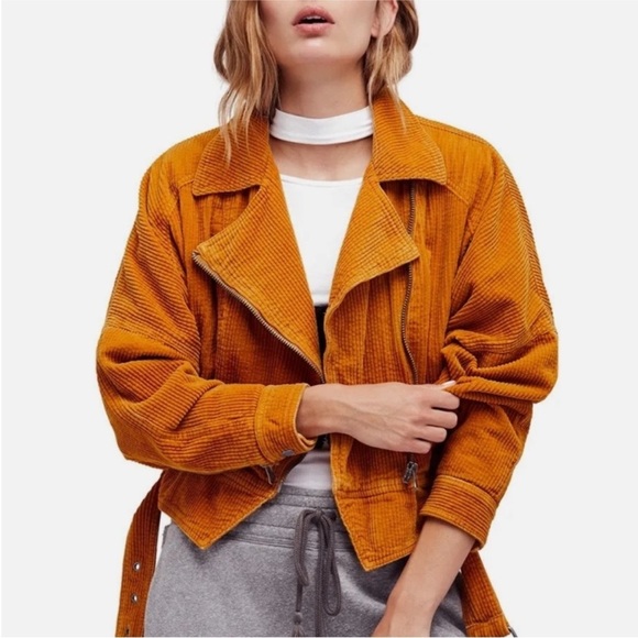 Free People Jackets & Blazers - Free People Slouchy Dolman Moto Jacket Caramel medium